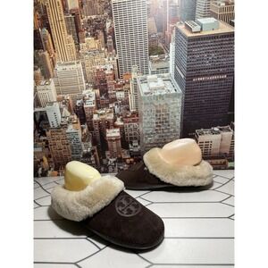 Tory Burch Slippers Womens Size 10  Brown Crème